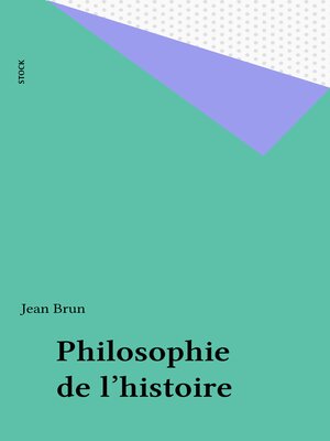 cover image of Philosophie de l'histoire